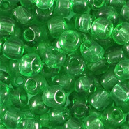 Glasperlen rocailles 6/0 (4mm) Transparent emerald green
